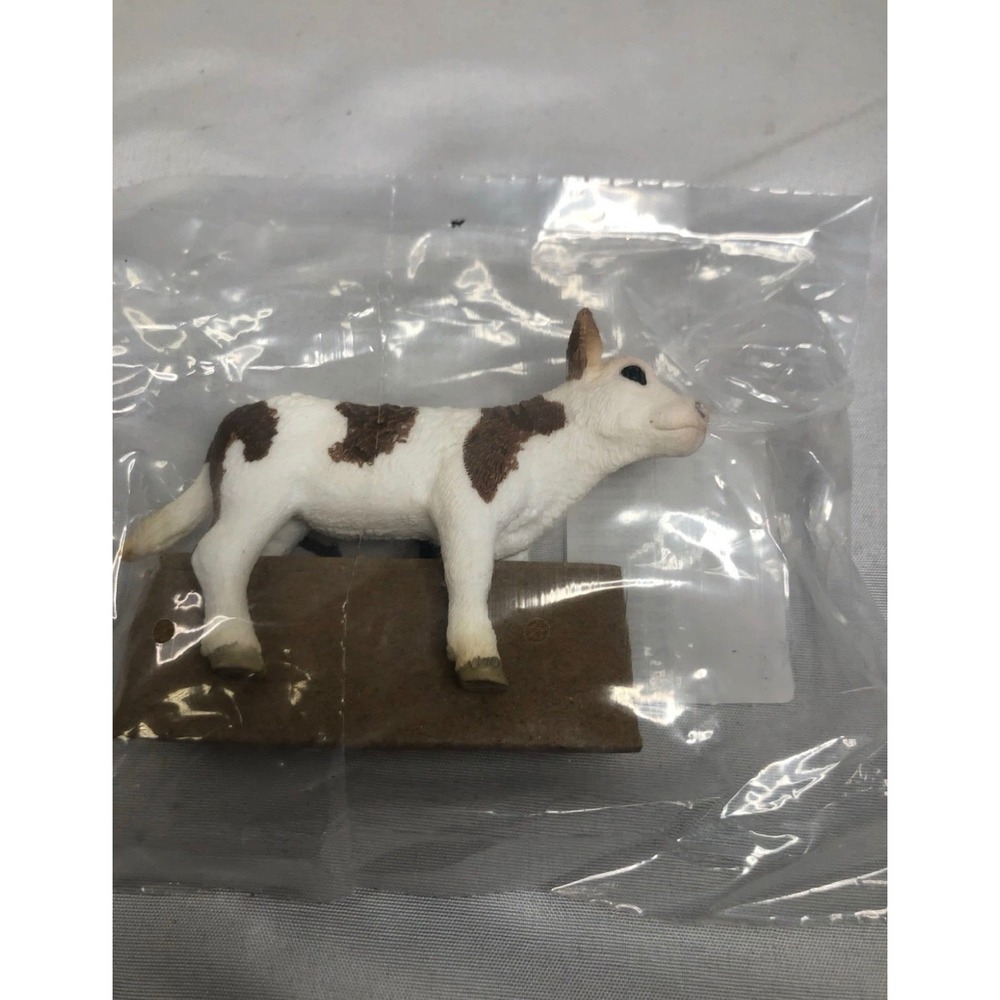 Schleich Simmental Calf Farm Animal Figurine Brown White 13642 New in Bag